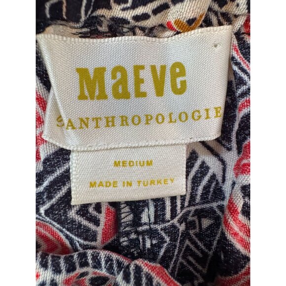 Maeve Anthropologie Womens Boho Print Wide-Leg Pants Medium - Picture 5 of 16